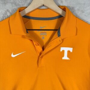 Nike Dri-FIT Tennessee Volunteers T Logo Polo Shirt Men's M Orange